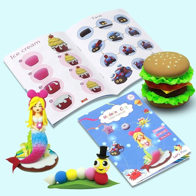 Air Dry Clay Kit for Kids – 50 Colors 15g Each, Non-Toxic Modeling Clay Set | - Image 3
