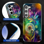 for Samsung Galaxy S23 Plus Case, Dragonfly Dandelion Colorful Pattern Glossy 2 - Image 6