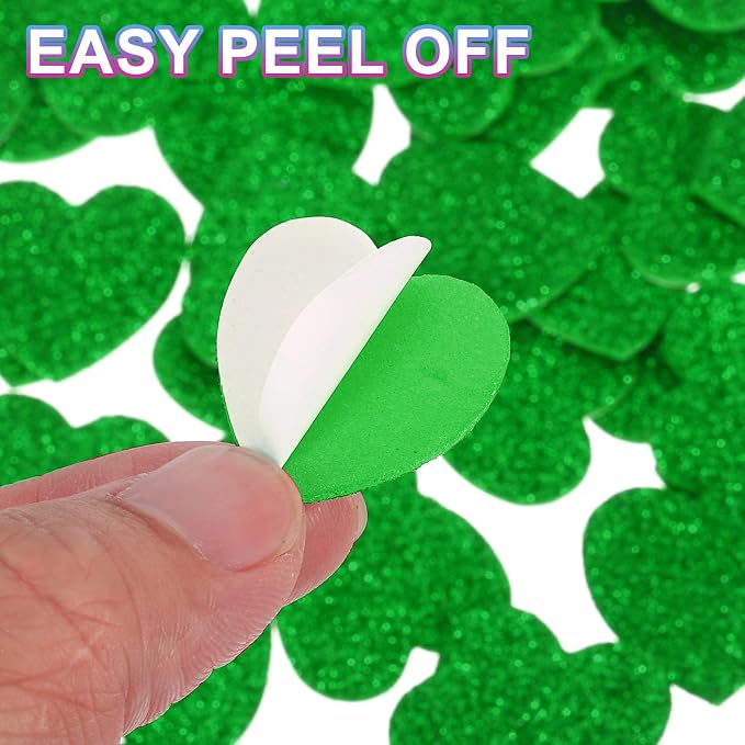 MECCANIXITY 60Pcs Glitter Foam Stickers 1 Inch Self-Adhesive Sparkly - Image 4