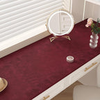 CHIHUT Dark Red Velvet Drawer Liner Soft Creased Velvet Contact Paper - Image 3