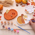 MotiMind 4 Set Ceramics to Paint Pumpkin Jewelry Tray Ready to Paint Your Own - Image 3