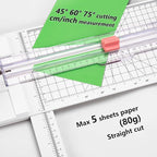 Paper Cutter for Craft：Paper Trimmer, Perforator, Photo for Scrapbooking and - Image 4