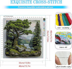 KYOQFVN Landscape Stamped Cross Stitch Kits - Image 2
