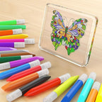 24 Pcs Suncatcher Paint Pens Paint Stained Glass Pigment Window Art Pens - Image 7