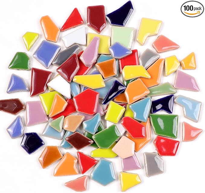 454g Petal Ceramic Mosaic Tiles by BuenoarteMosaicStone