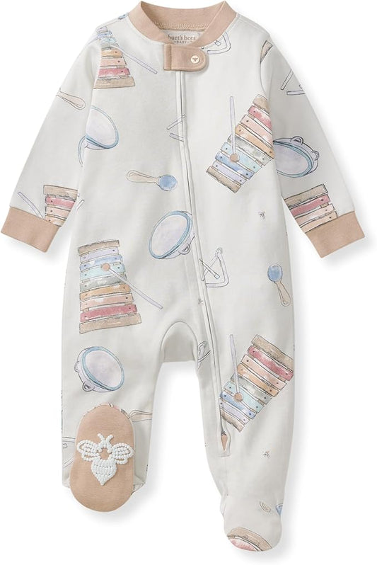 Burt’s Bees Baby Boys' One-Piece Sleep and Play 100% Organic Cotton PJs