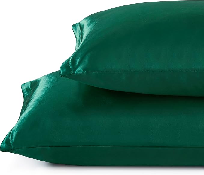 Satin Pillowcases with Zipper （20x36）, King Size Pillowcases Set of 2 - Image 2