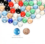 1LB Flat Glass Pebbles for Vase, Glass Gem Stones for Aquarium, Decorative - Image 2