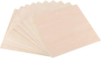 10 PCS 10 x 10 x 1/8 Inch Basswood Sheets, Thin Wood Sheets, Square Unfinished - Image 3