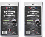 BCW Resealable Graded Card Sleeves | 200 Pack | Universal Fit by BCW