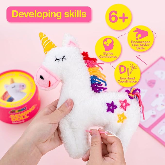 Avenir My First Sewing Kit for Kids Ages 6-8 Beginners | Learn to Sew Stuffed - Image 5