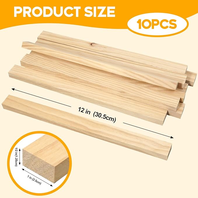 Wood Strips Slats Wooden Dowels - Image 3