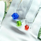100pcs 12mm Acrylic Cube Faceted Beads Colorful Square Plastic Spacer Beads - Image 5