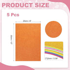 MECCANIXITY 5 Sheets Orange Shiny Foam Sheets - Image 2