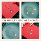 Landical 50 Pcs Winter Snowflake Charms - Image 5
