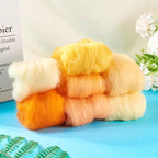 35G Needle Felting Wool Yellow Wool Roving - Image 6