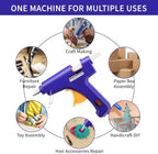 Mini Hot Glue Gun Set for Class Project, Small Glue Gun Hot Melt Arts Craft DIY - Image 4