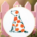 Crafmanoe Flowers Dog Embroidery Kits - Image 3