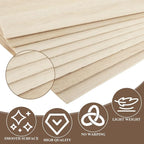 CertBuy 20 Pack Balsa Wood Sheet 8"x12", 2 mm Thin Natural Unfinished Wood - Image 4