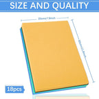 Whaline 18Pcs Boho Felt Fabric Sheets Soft Thick Assorted 6 Colors Craft Felt - Image 2