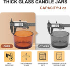 SHOWIN Thick Candle Jars for Making Candles 16 Pcs, 4 OZ Empty Jars - Image 2