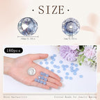 180pcs 10mm Crystal Glass Beads - Image 2