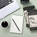 Jexine 40 Pcs 5.5'' x 8.5'' Top Spiral Bound Sketch Book 30 Sheet Each - Image 6