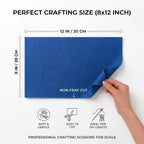 Soft Royal Blue Felt Fabric Sheets - Image 2
