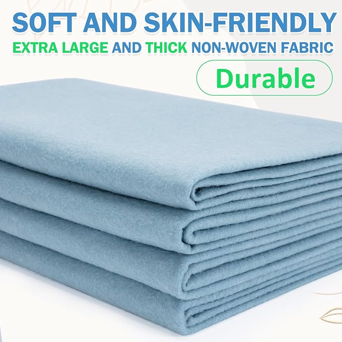 XSEINO Dusty Blue Large Felt Fabric 36" X 36 ", 1.4 mm Thick Soft Felt Fabric - Image 6