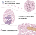 Youway Style Pink Glass Mosaic Tiles - Image 5