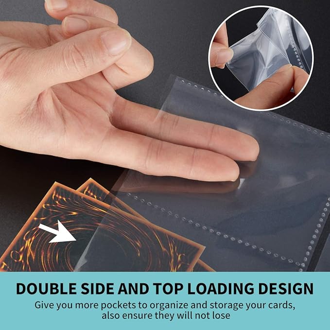 Trading Card Sleeves, JIQEZNL 1440 Pockets Premium Double Side Baseball Card - Image 4
