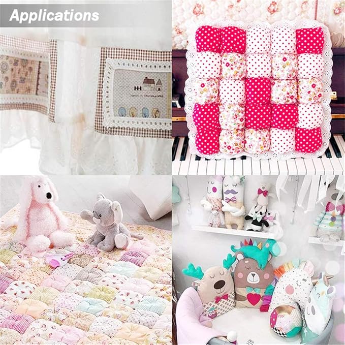 Colored Craft Felt Fabric Patchwork Cotton Sheets 50 Pieces 20 x 20cm - Image 3