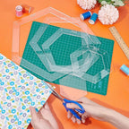 BENECREAT 5 Sizes Hexagon Quilting Template, Acrylic Intricate Sewing Machine - Image 3