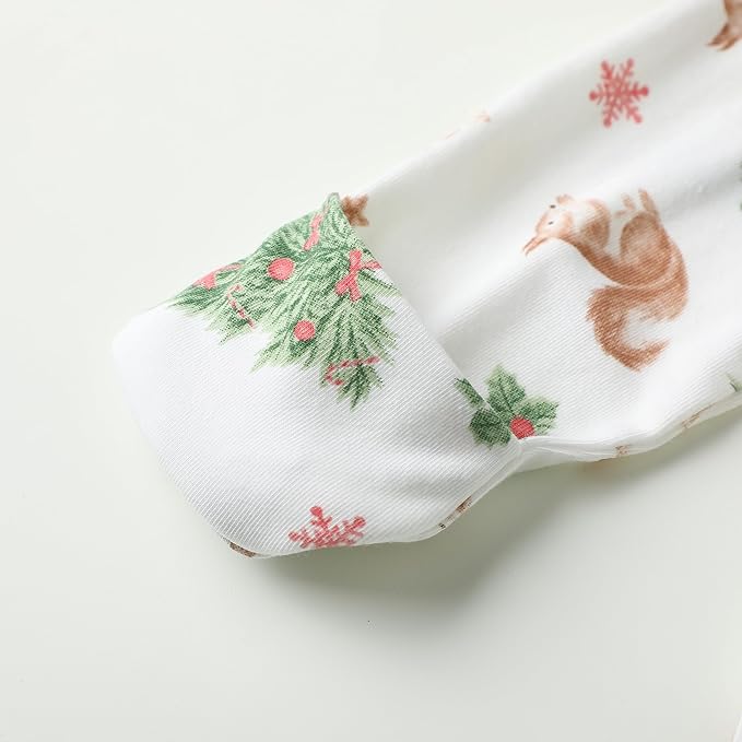 O2 BABY Baby Boys Girls Organic Cotton Zip-Front Sleeper Pajamas, Footed Sleep 'n Play