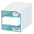 Egofine Plexiglass Sheets Acrylic Sheets 20 Pack of 8x8’’ 0.04 Thick Clear by Egofine