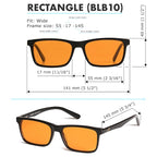 +1.0 +1.5 +2.0 +2.5 Orange Blue Light Blocking Reading Glasses - Image 9