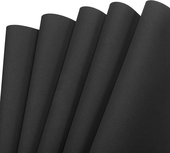 MECCANIXITY EVA Foam Sheets Black 19.7 Inch x 17.7 Inch 0.8mm Thick Crafts Foam by MECCANIXITY