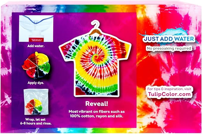 Tulip One-Step Tie-Dye Color Mania 36 Vibrant Colors, All-in-One Tie Dye Kit - Image 5