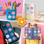 62PCS Colorful Flower Stickers, Waterproof PVC Vinyl Cute Floral Decals - Image 8