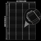 Coin Collecting Pages 5 Sheets 20 Pockets Standard 9Hole Coin Pocket Inserts - Image 2