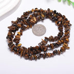 200 Pcs Crystal Chip Beads for Jewelry Making 5-8mm Tiger Eye | Natural Chip - Image 7