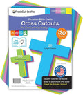 100 Pieces Cross Cutouts Happy by FreshCutCrafts