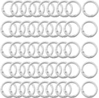 Round Carabiner Clip Bulk 48pcs 1 Inch Colorful Circle Carabiner Key Ring Clips by Cmidy