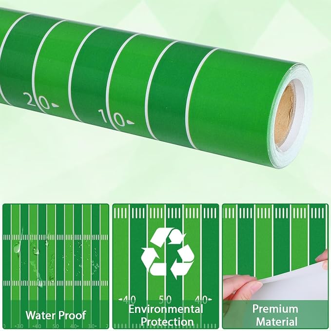 Qyeahkj Football Field Paper Roll Sports Bulletin Board Background Paper Fade - Image 4