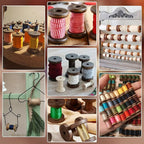 PH PandaHall 100pcs Natural Wood Spool, Unfinished Wooden Empty Thread Spool - Image 4
