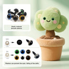 TOAOB 140pcs 12mm Colorful Plastic Safety Eyes Craft Eyes - Image 3