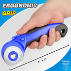 DIYSELF 45mm Rotary Cutter for Fabric, Fabric Cutter Rotary Tool - Image 5