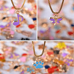 Bulk Gold Enamel Charms for Jewelry Making, Colorful Metal Charms Pendant for - Image 4