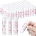 Sabary 100 Pcs Pink Bow White Glue Stick Bulk Washable Glue Sticks 0.32 oz by Sabary