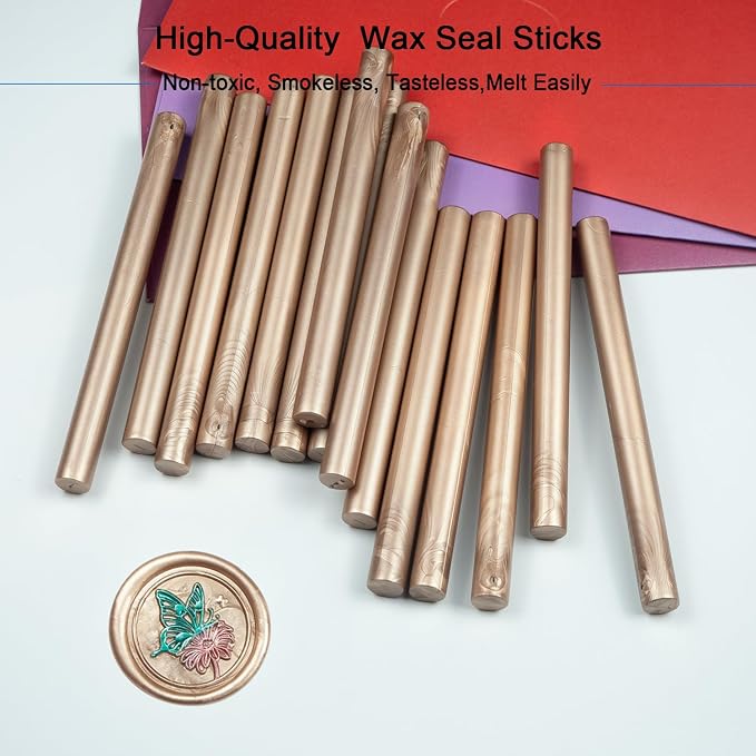 Wax Seal Stick, 15 Pieces Glue Gun Wax Seal Sticks - Image 2